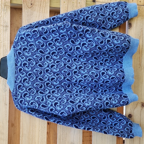 Collection International 100% Shetland Wool Jacket Cardigan Scandi Sz L - Picture 6 of 14